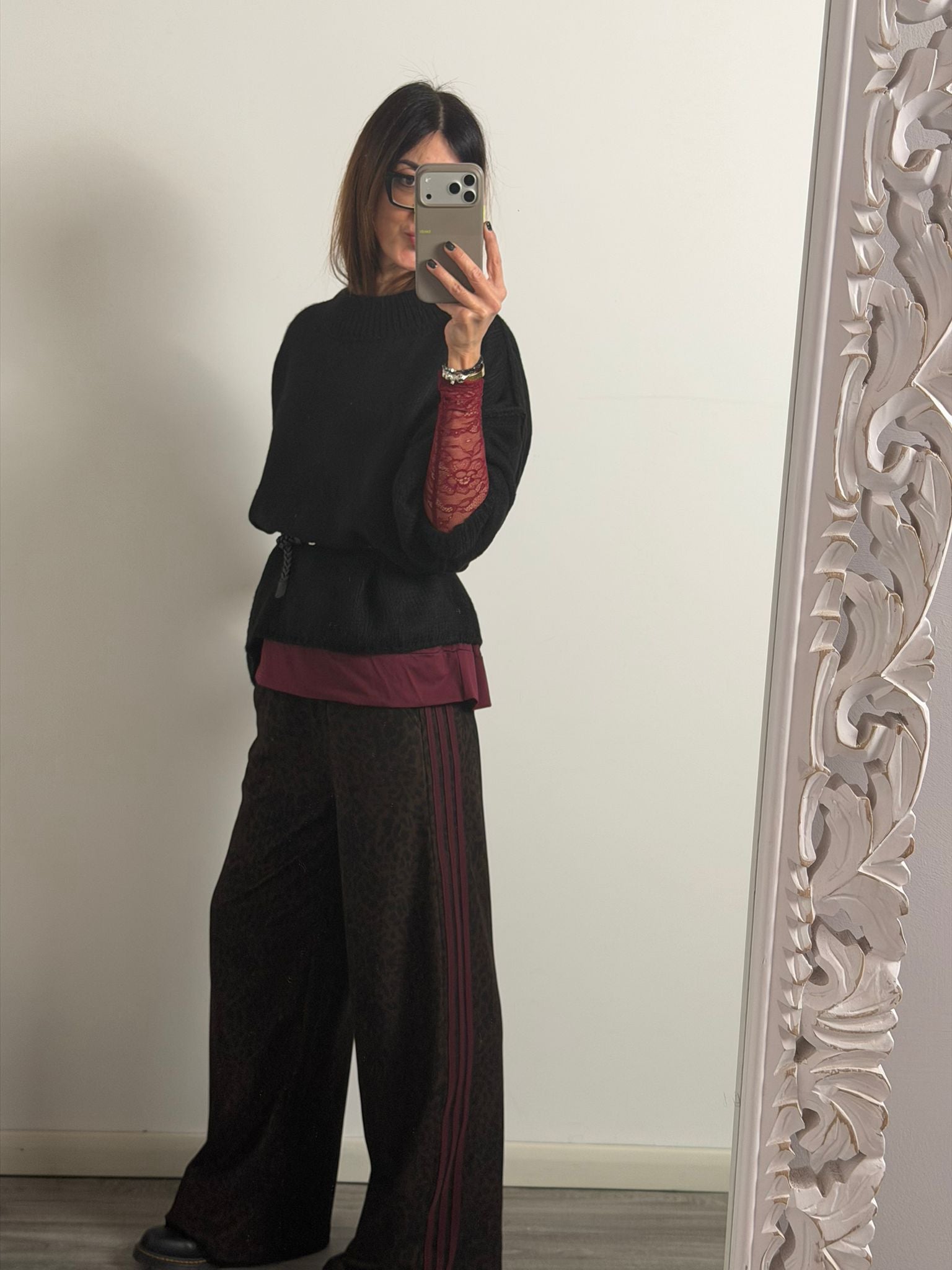 Panta Urban macu riga Burgundy