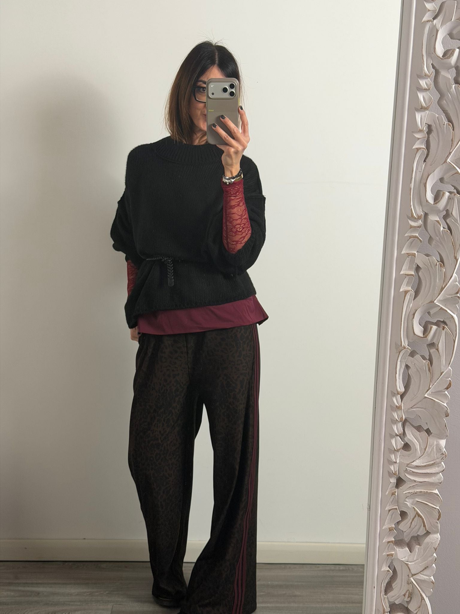 Panta Urban macu riga Burgundy