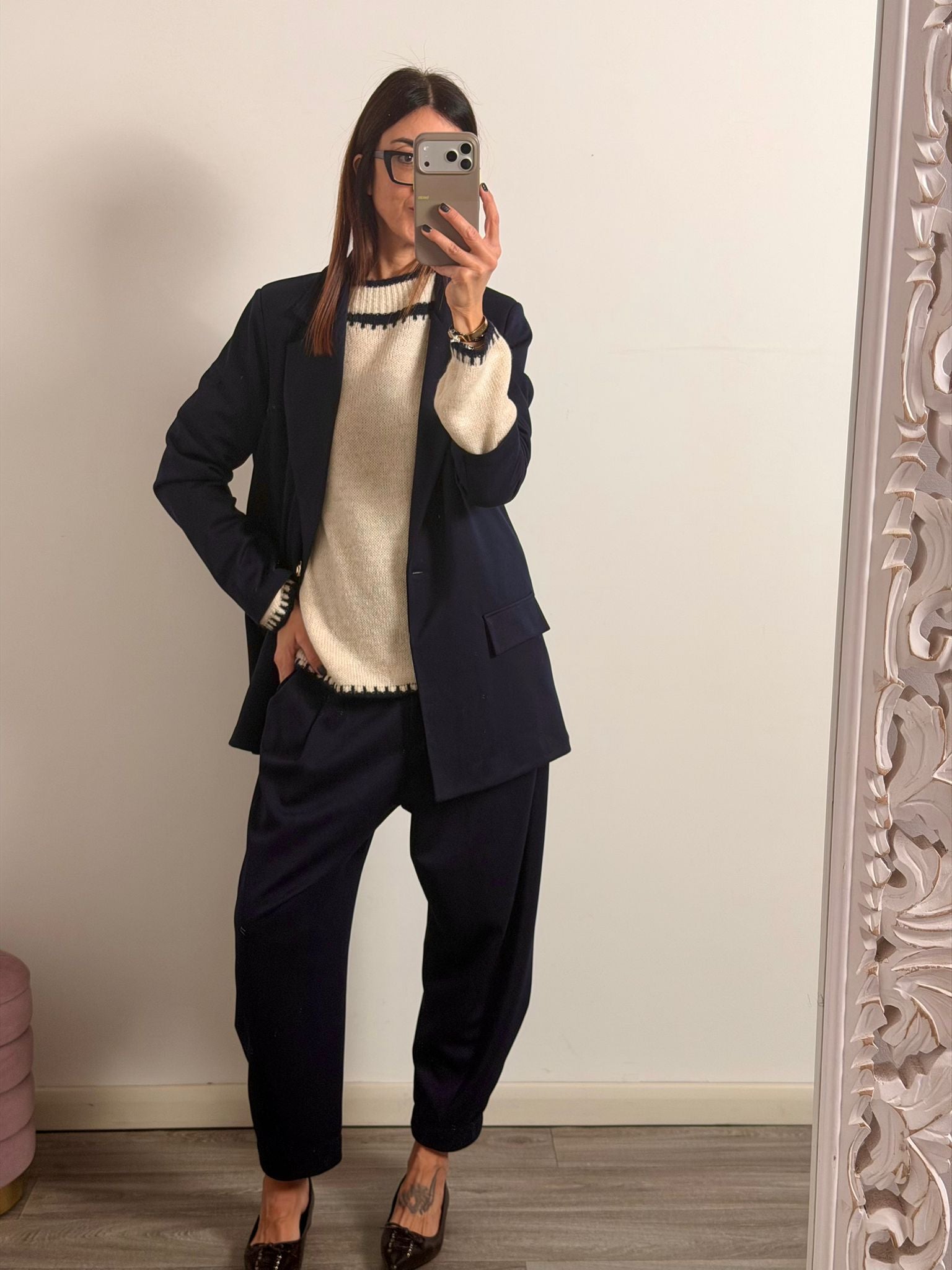 PULL SALISBURGO burro/blu