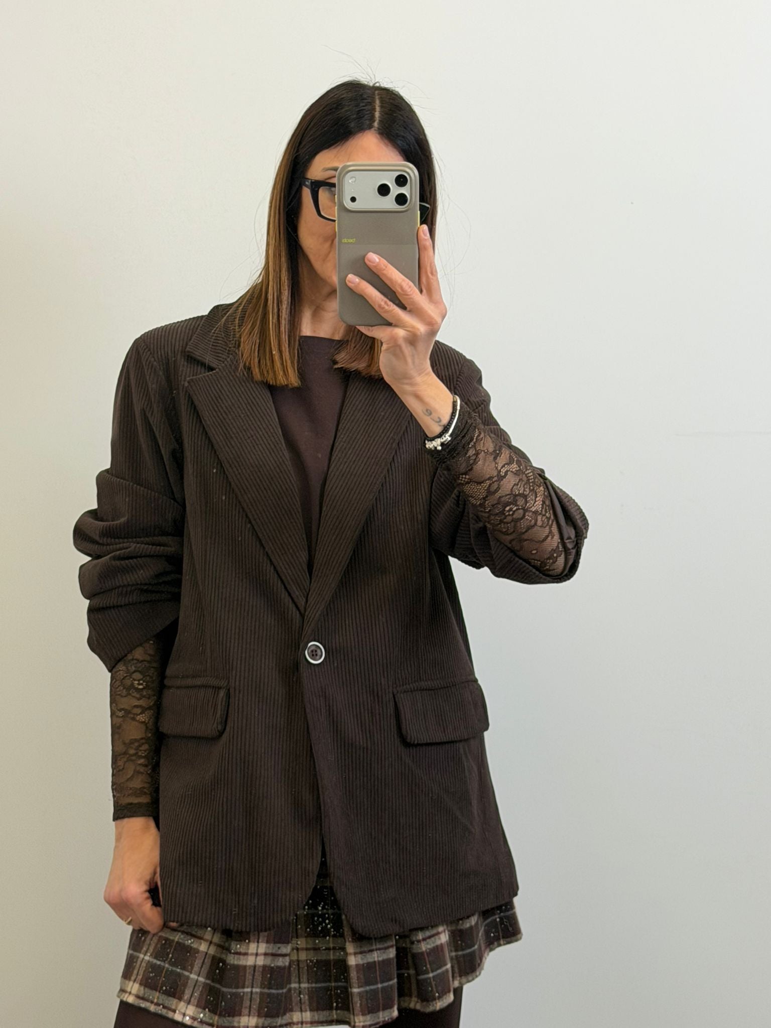 Blazer in velluto Santorini