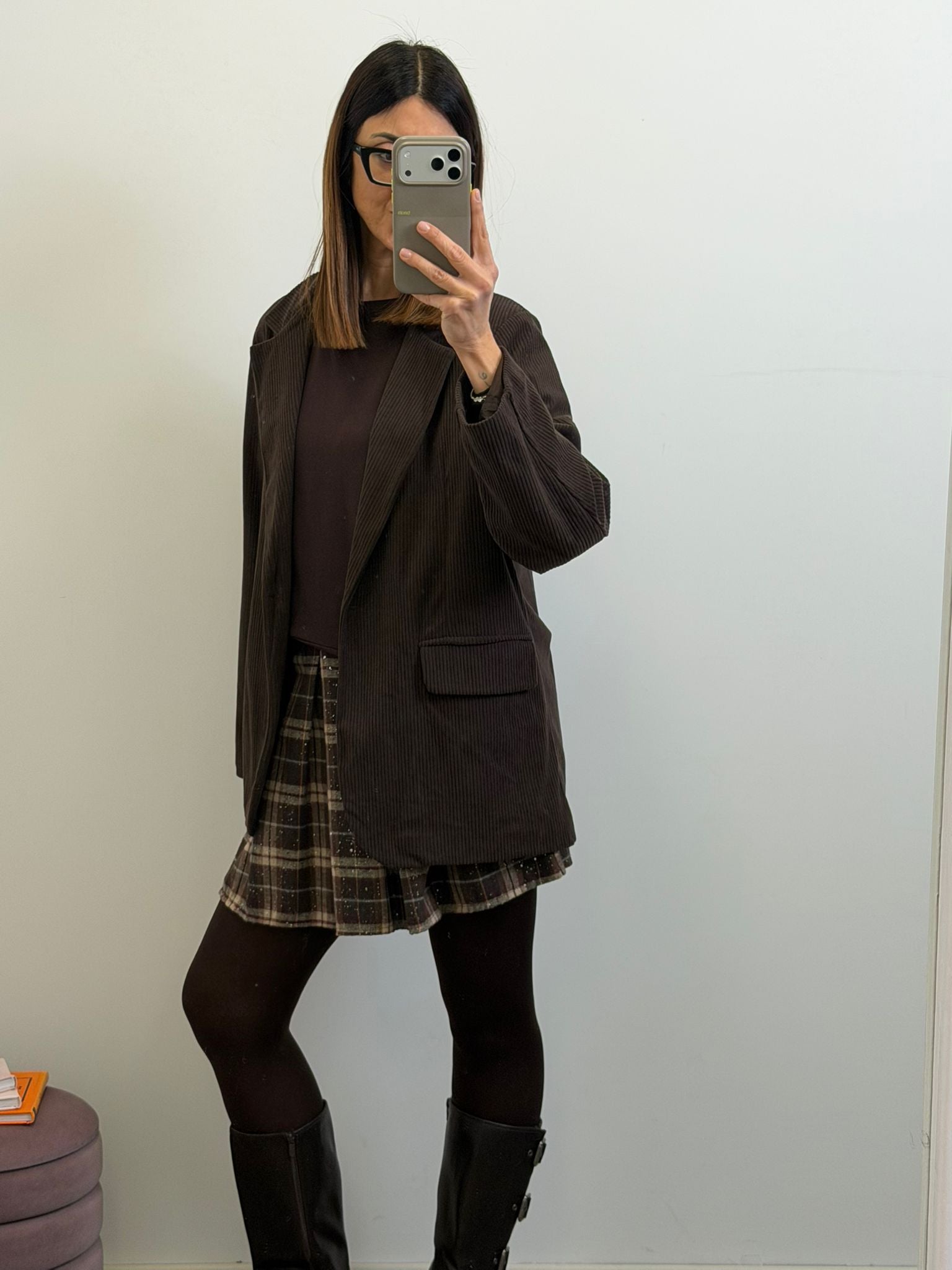 Blazer in velluto Santorini