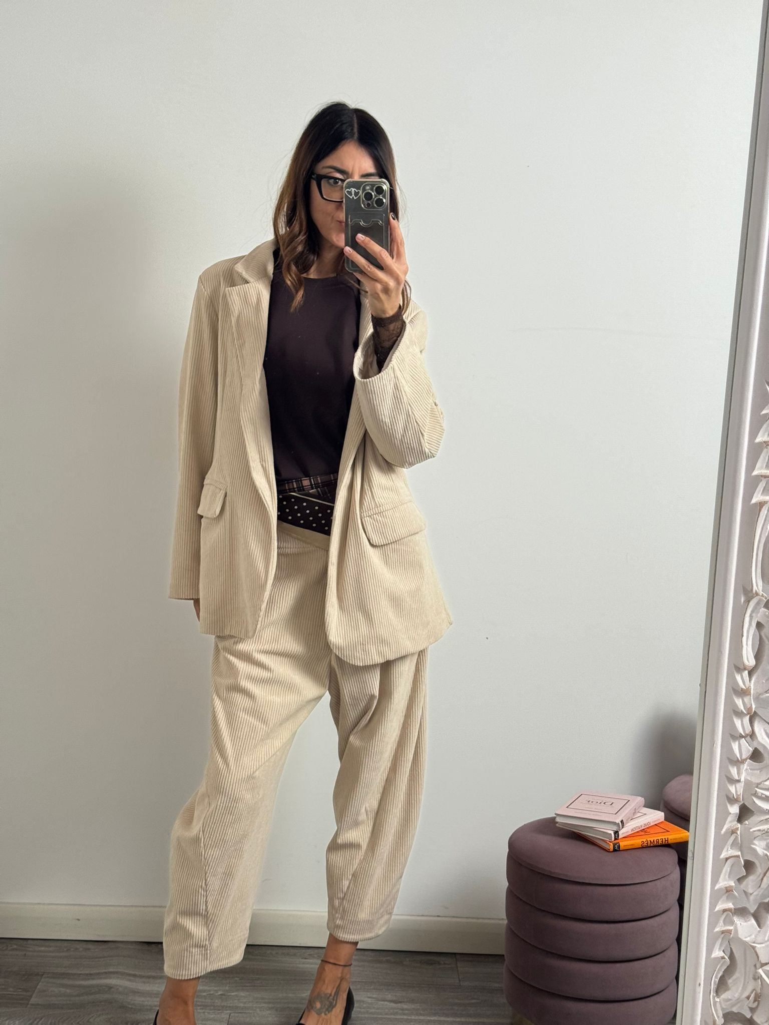 Blazer in velluto Santorini