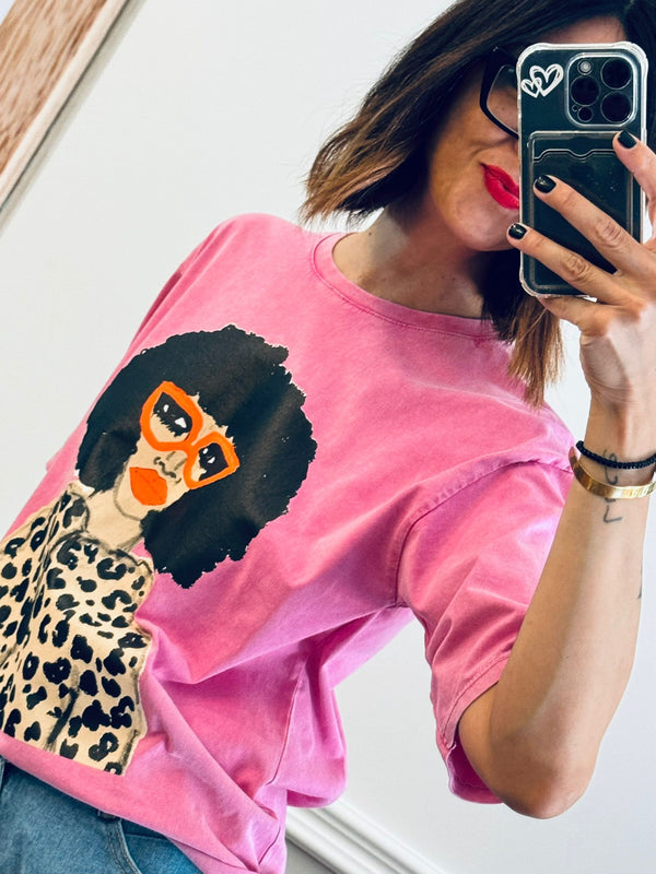 T-shirt Foxy per gli amici Franca