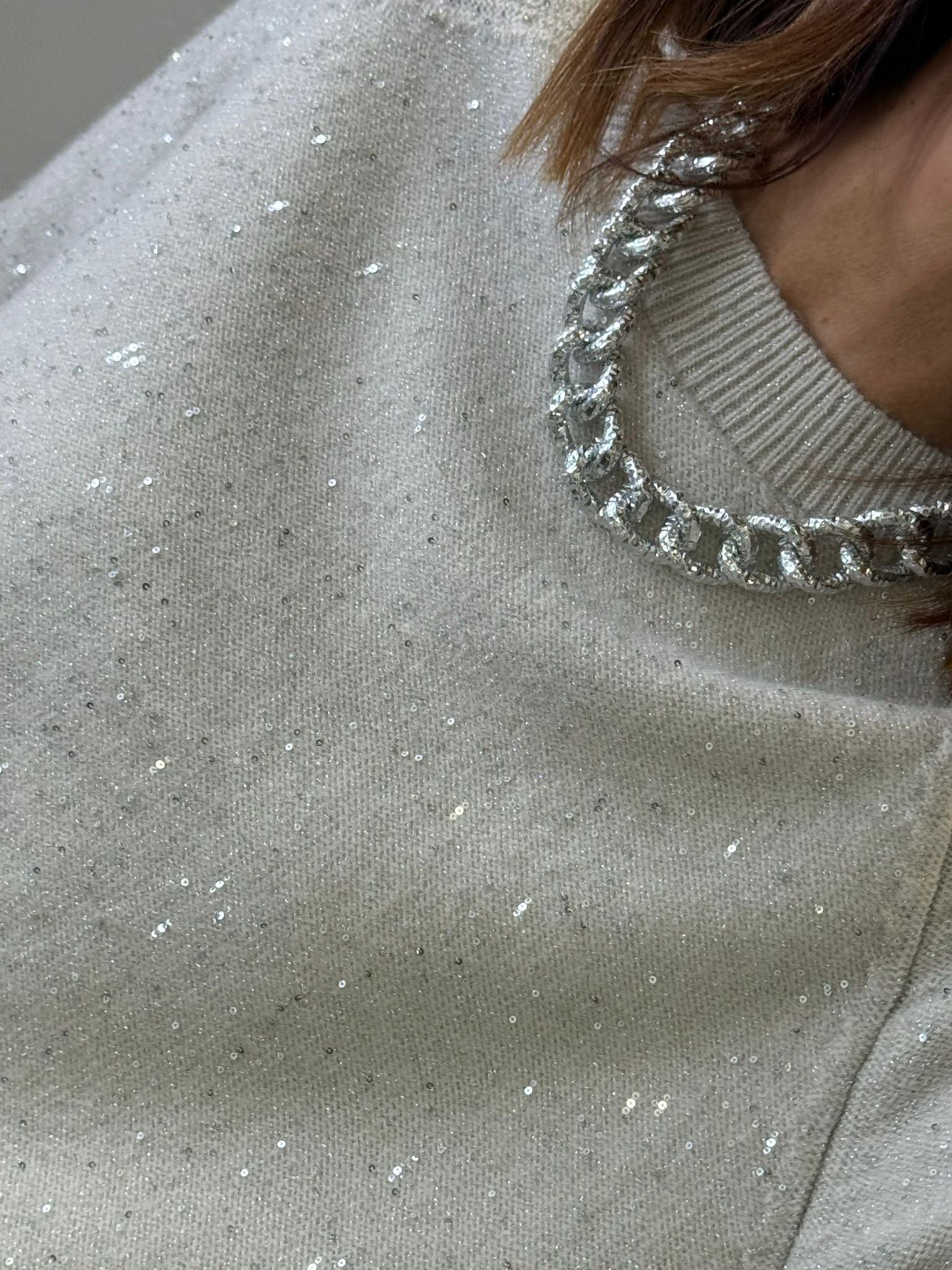 Catena lavorata argento