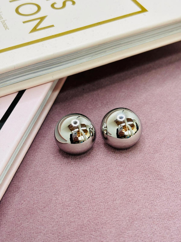 Orecchini Mini Button silver