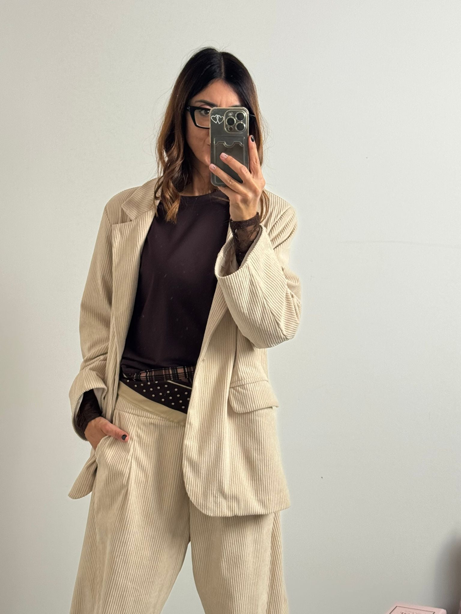 Blazer in velluto Santorini