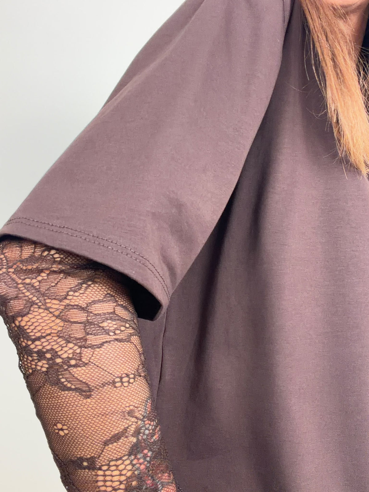 T-shirt new Lace (blu ciocco bianco nero in preordine con spedizione da 23 ottobre)