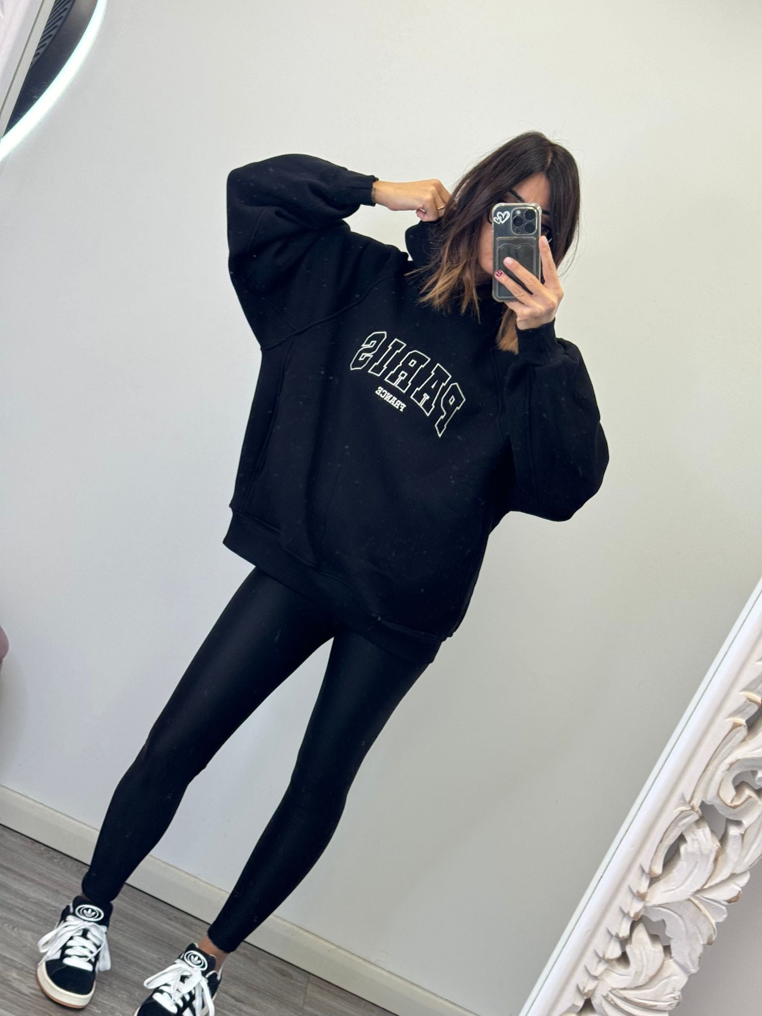 Leggins lucido felpato