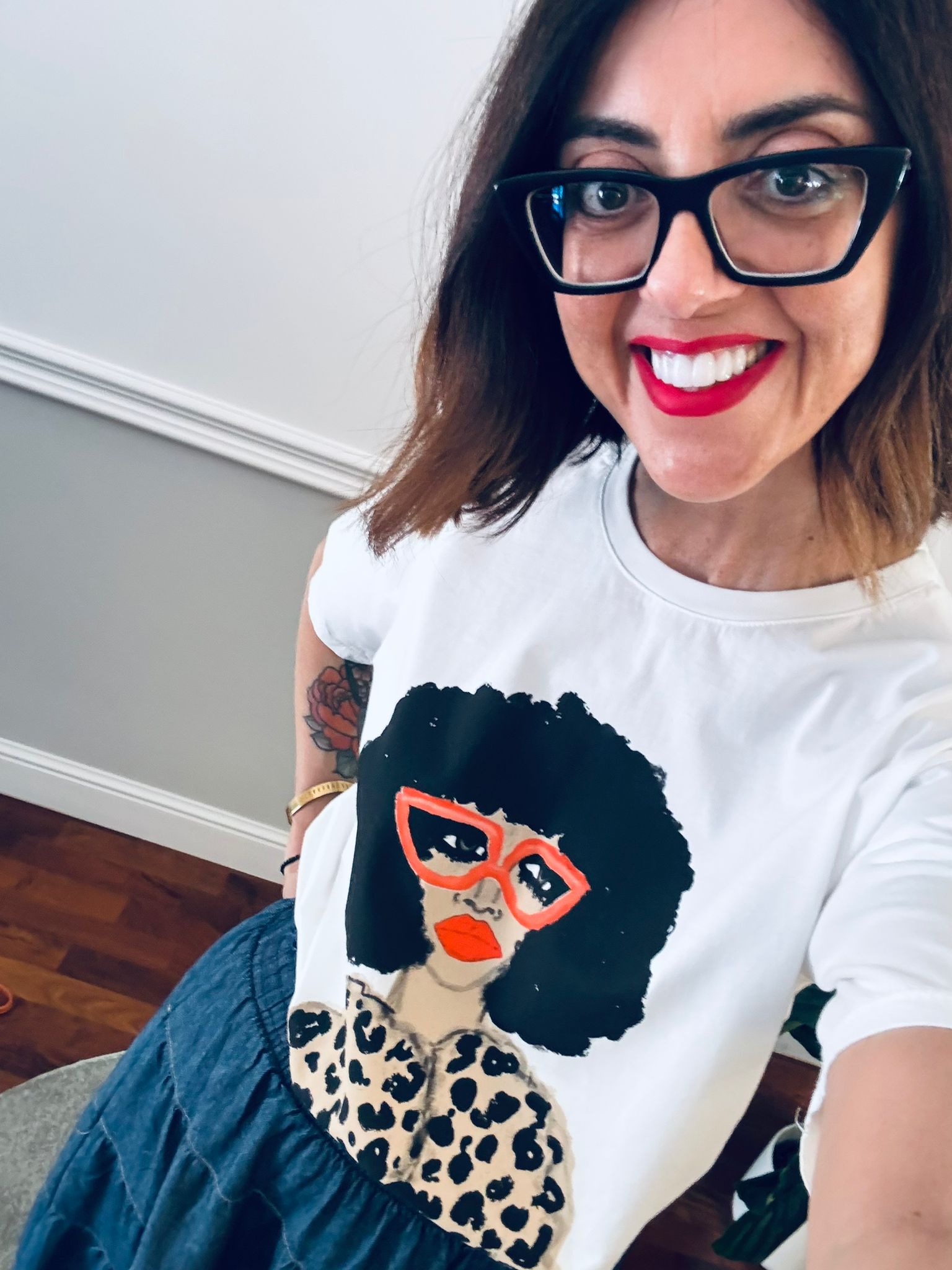 T-shirt Foxy per gli amici Franca