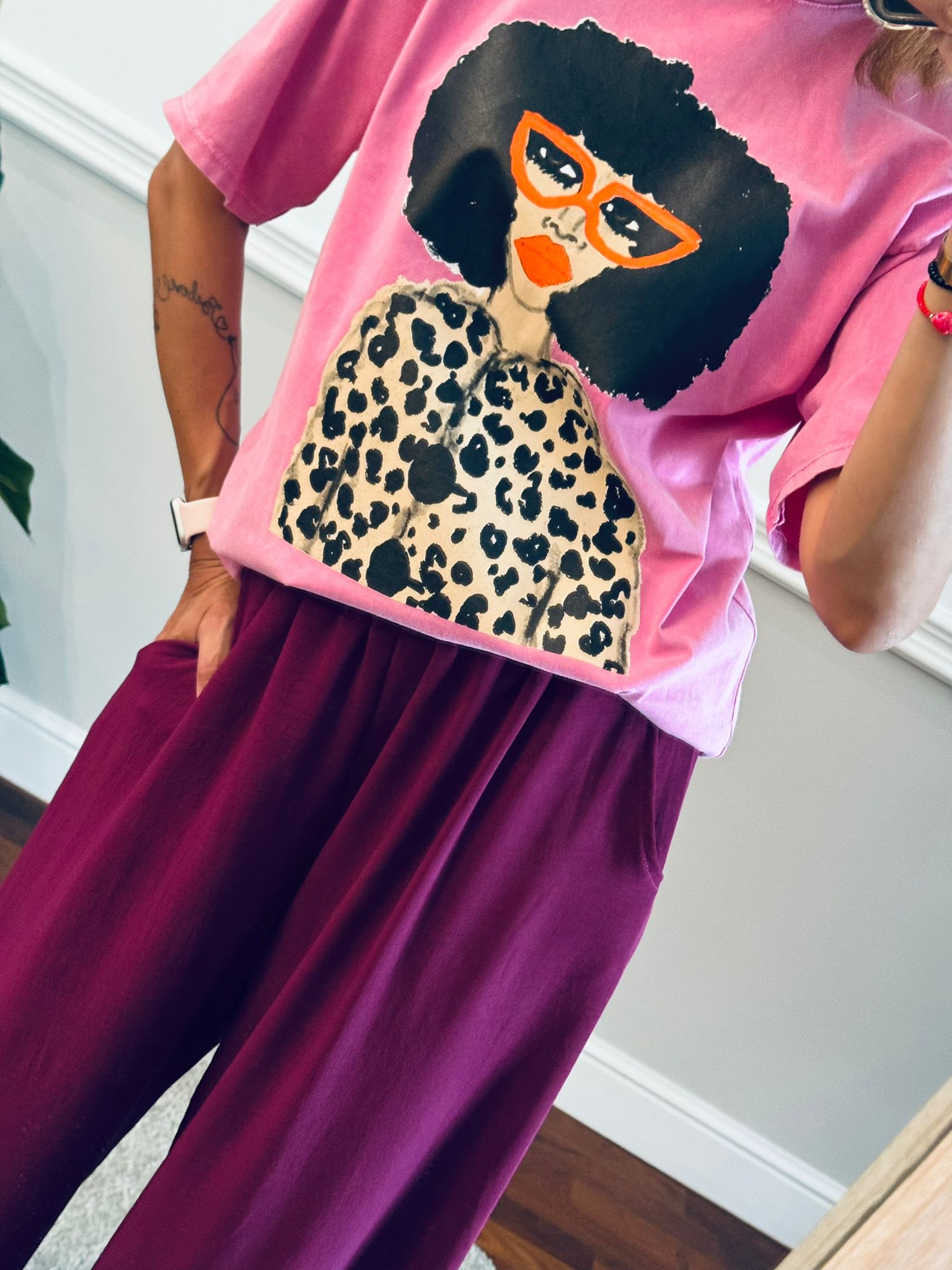 T-shirt Foxy per gli amici Franca