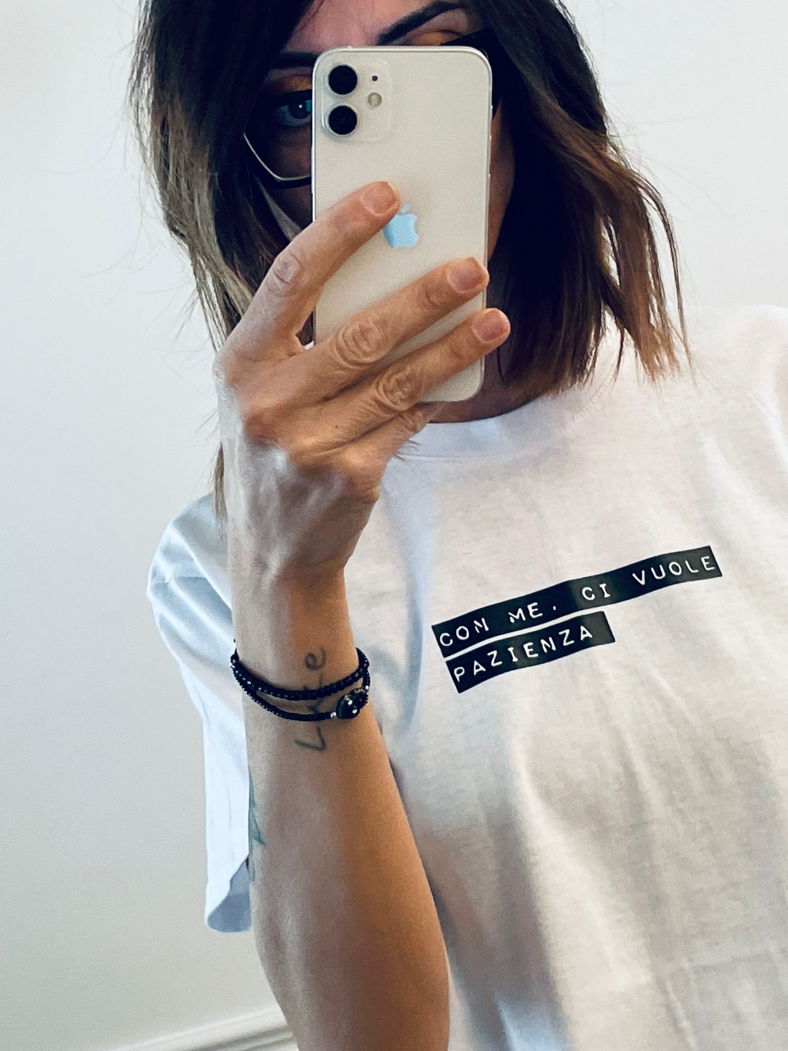 T-shirt Con me. Ci vuole pazienza.